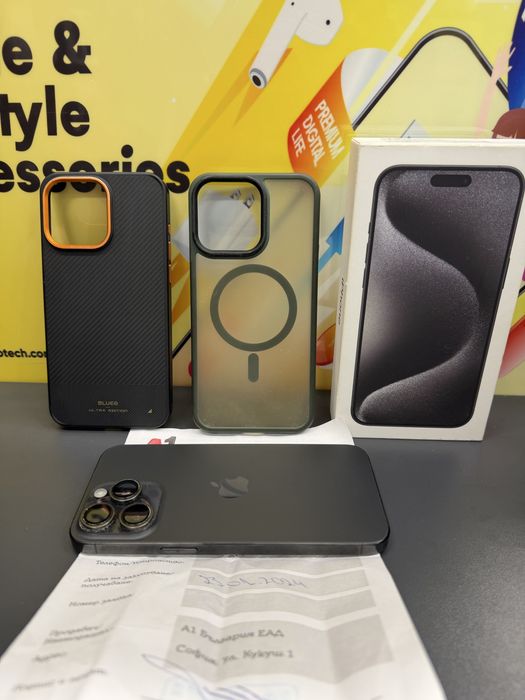 Iphone 15 Pro Max 256GB с гаранция до края ня януари