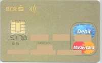 Card bancar GOLD BCR Bank Mastercard expirat, pentru colectionari