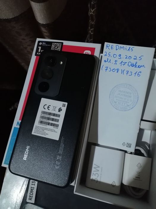 Redmi 15  8/256 yangi