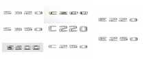 Надписи/Емблеми C200/C220/C250/E220/E250/S320/S350/S500