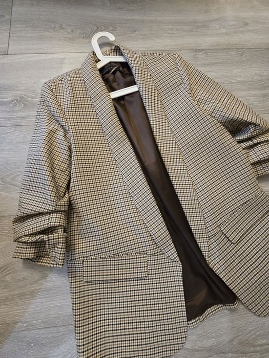 Карирано дамско сако