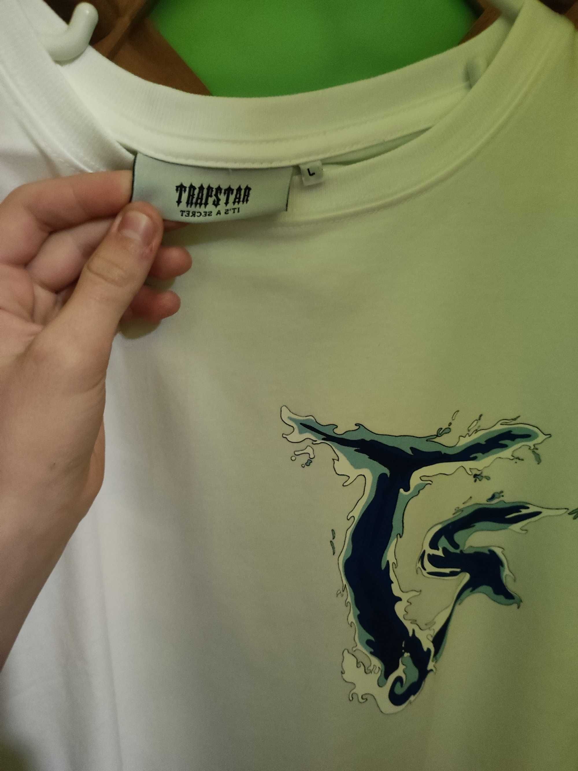 Tricou TRAPSTAR making waves tee white