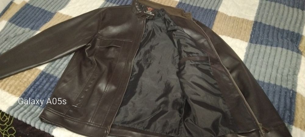 Куртка кожаная мужская р.50