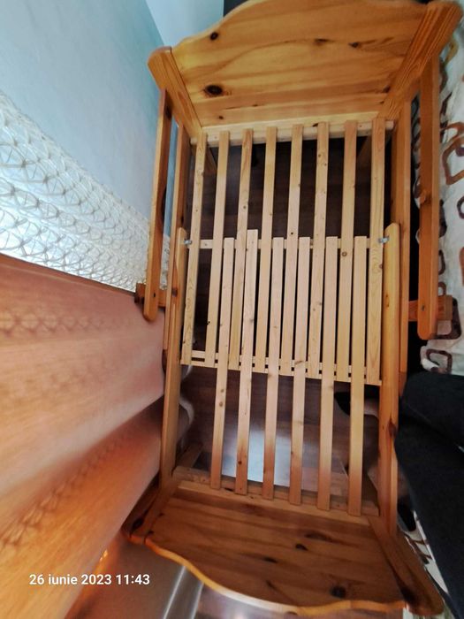 Vand pat reglabil copil din lemn