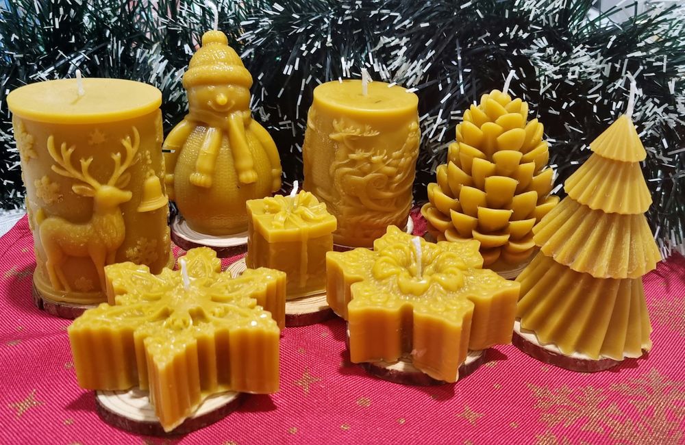 Ръчно изработени свещи от пчелен восък