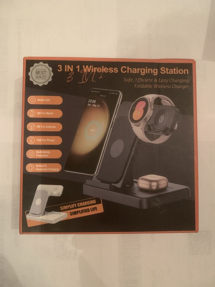 Incarcator Stație încărcare rapidă iPhone 16 15,Samsung Galaxy,3in1