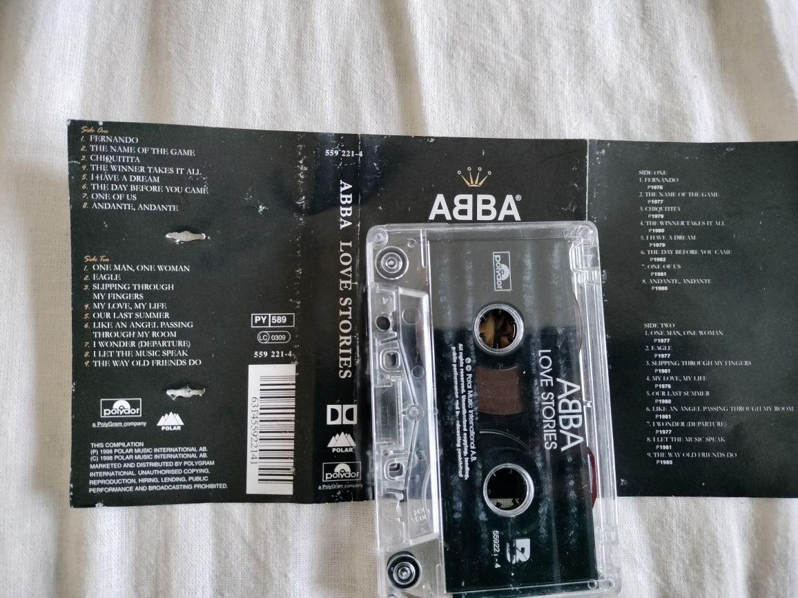 Caseta audio ABBA ,Love stories
