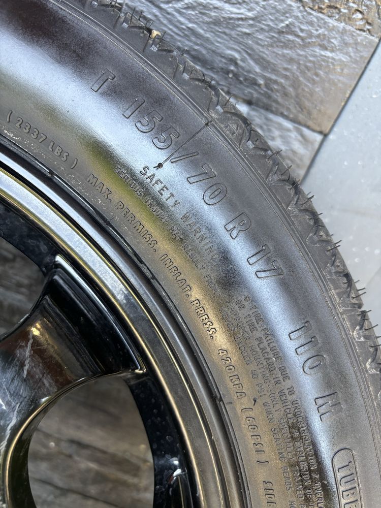 Roata Rezerva Slim BMW X1 X5 Seria 3 5 7 8 Prindere 5x112 Butuc 66.6