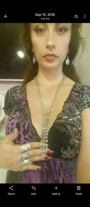 Сребристи бижута 2, обеци, гривни, колиета, огърлици, пръстени