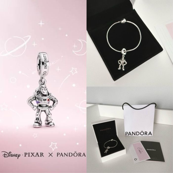 Коледен подарък Disney x PANDORA гривна + талисман пълен пакет Пандора