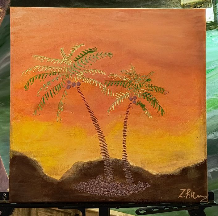 "Лятно настроение" картина акрил 40х40см