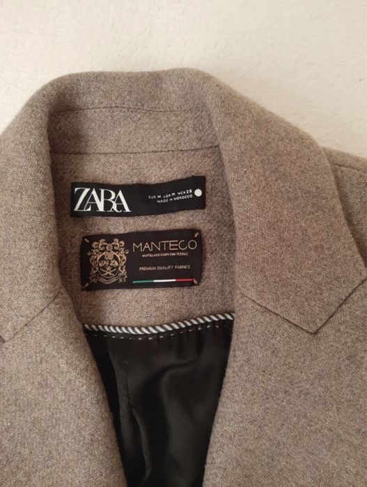 Palton Zara marimea M lana Manteco ca nou