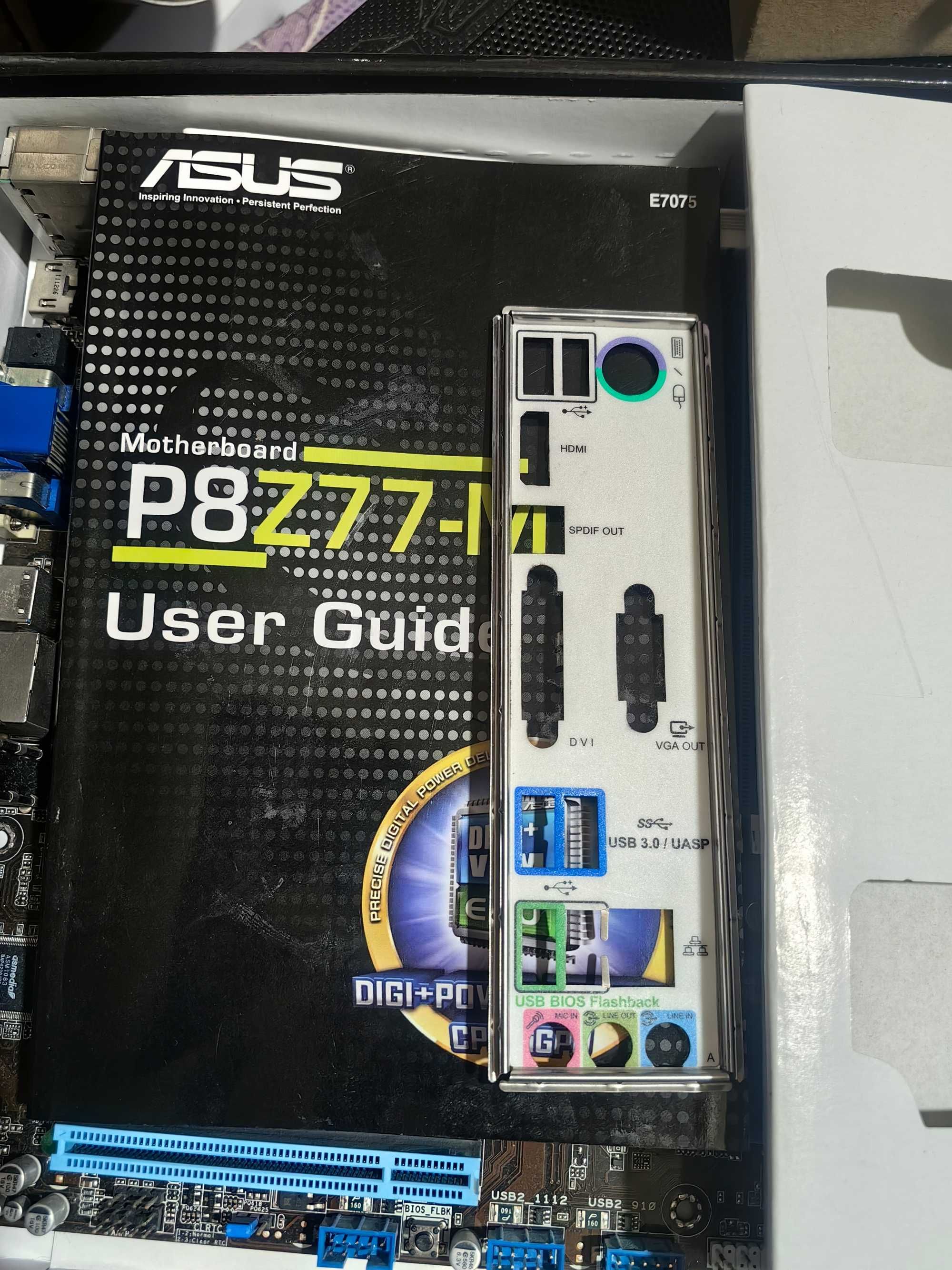 Дънна платка + Процесор, Asus P8Z77-M, LGA1155, CPU: I5 3450