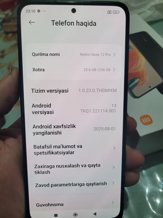 Redmi Note 12 pro tiniq