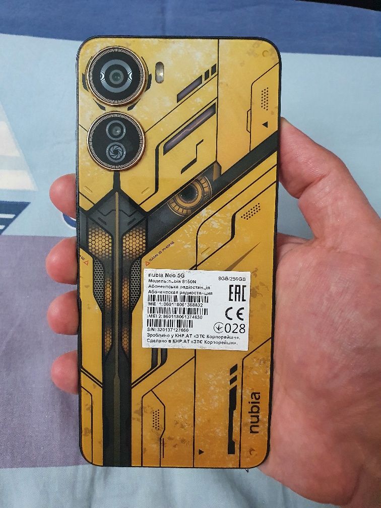 ZTE Nubia Neo 5G 8+10/256 Orginal igravoy Xolati yaxshi zor