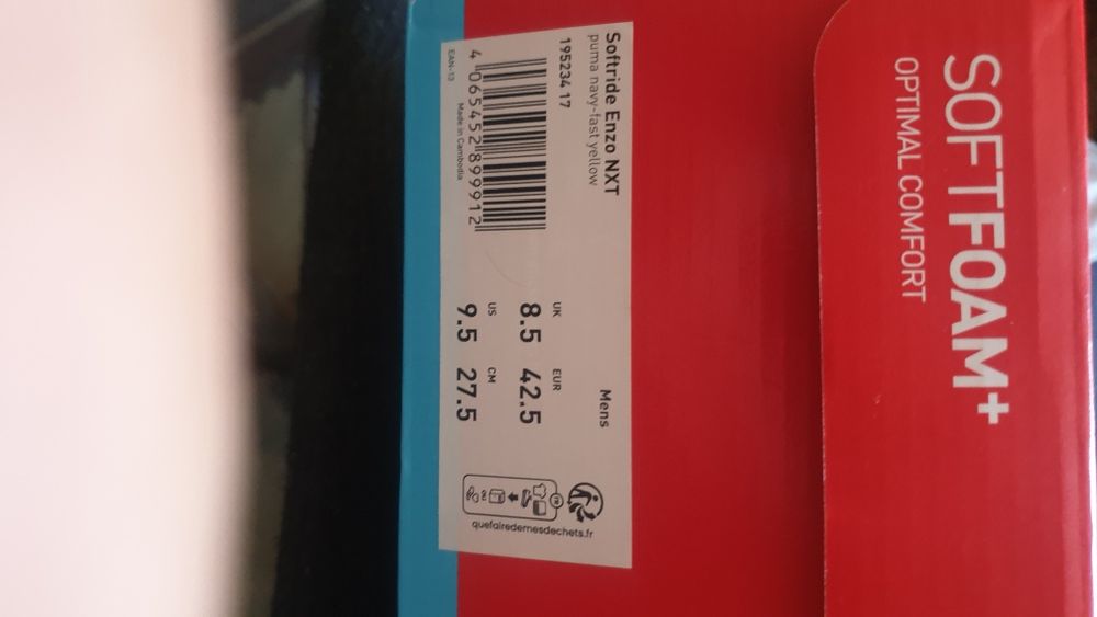 Adidasi  sport PUMA Softride EnzoNXT size 42,5 SoftFoam