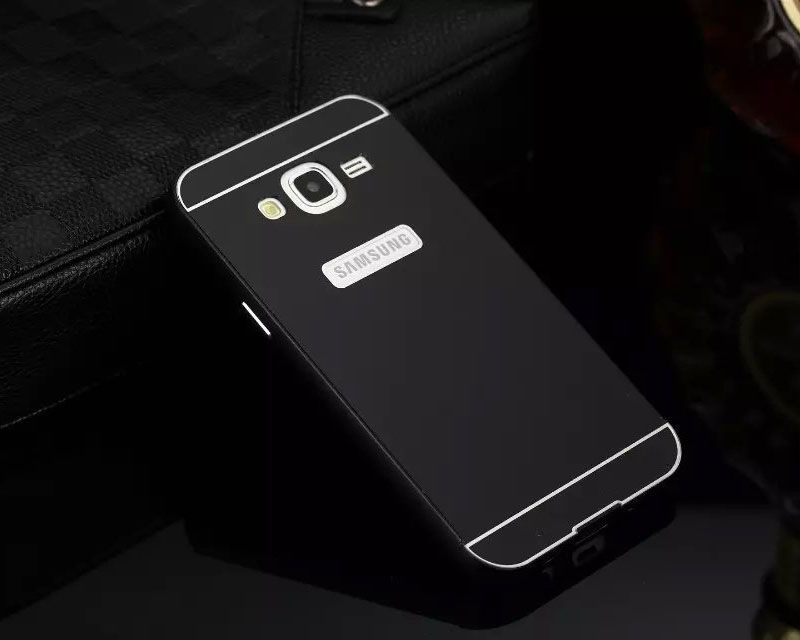 Husa / Bumper aluminiu + spate Acril Samsung Galaxy J5 2015, S6 Edge