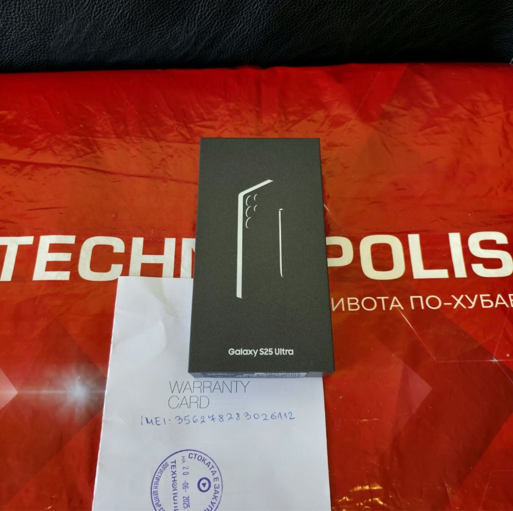 ЗАПЕЧАТАН 256GB Samsung S25 ULTRA Гаранция Технополис 2027 SilverBlue