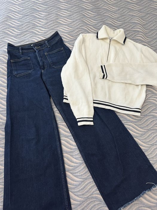 Кофта Mango, джинсы Zara