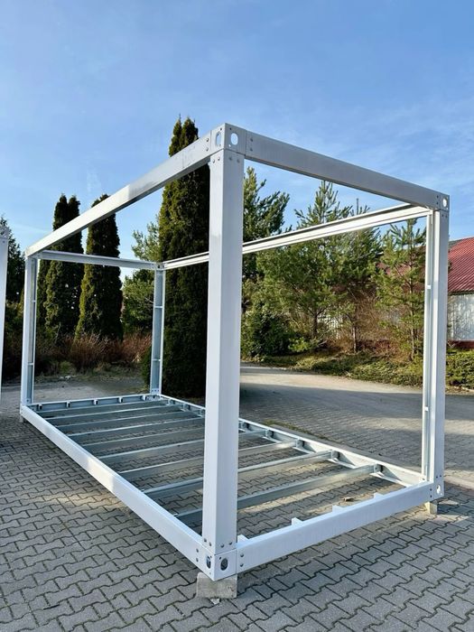Cadre de container modular demontabile pe suruburi case hale carport