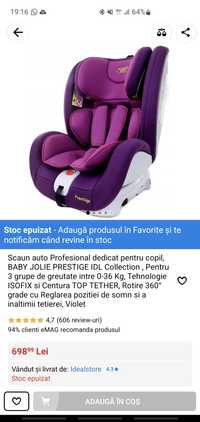 Scaun copil pentru mașină cu isofix