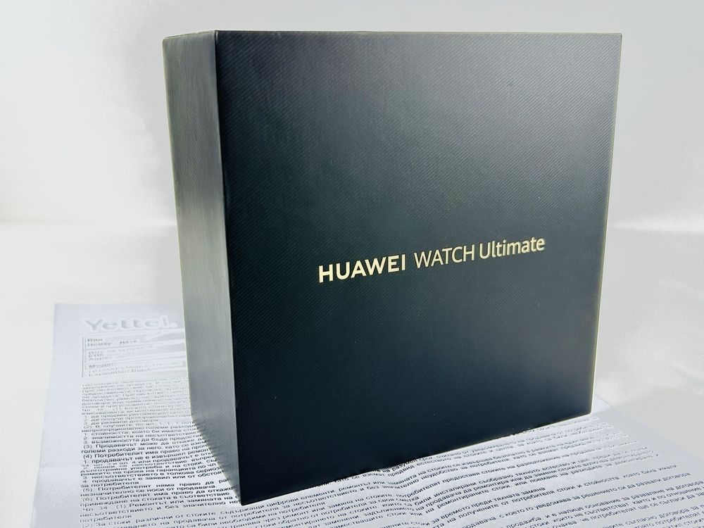 НОВ! Huawei WATCH Ultimate Black Zirkon / Black Strap 2г. Гаранция!