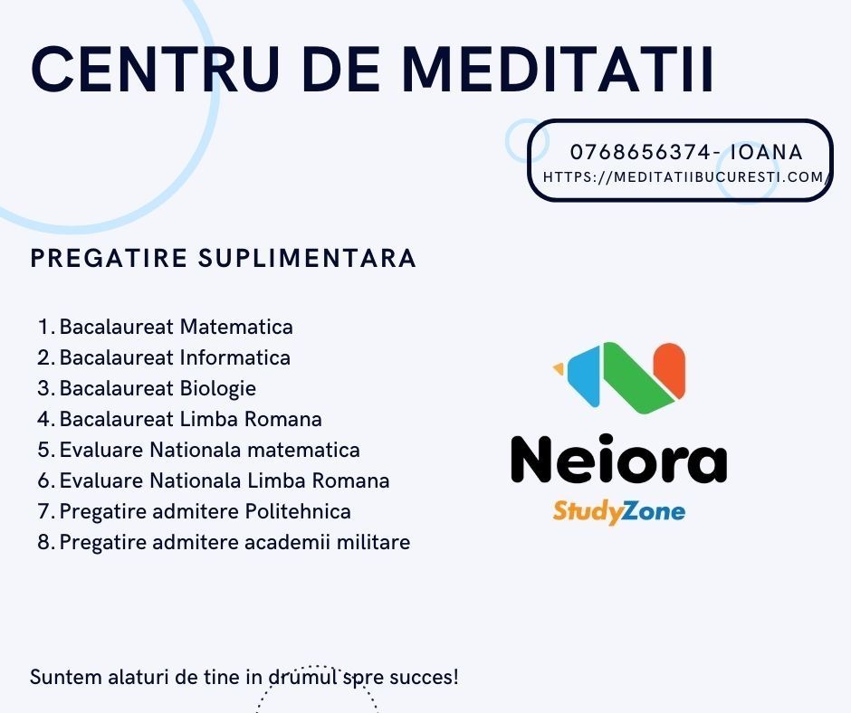 Meditatii Mate,INFO-150 lei
