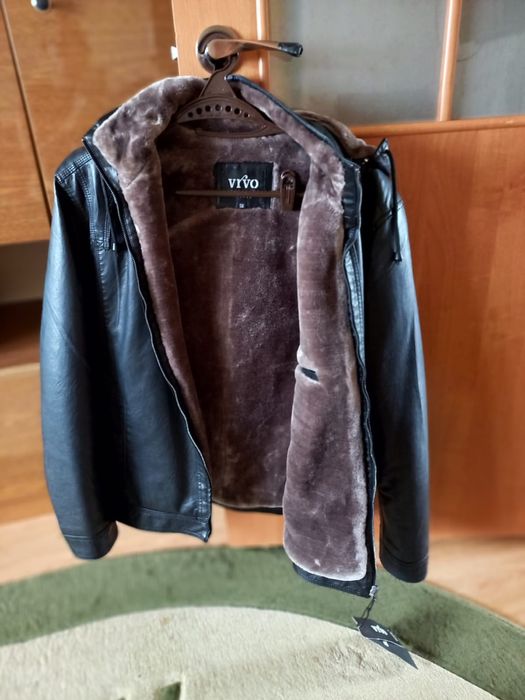 Куртка зимняя экокожа