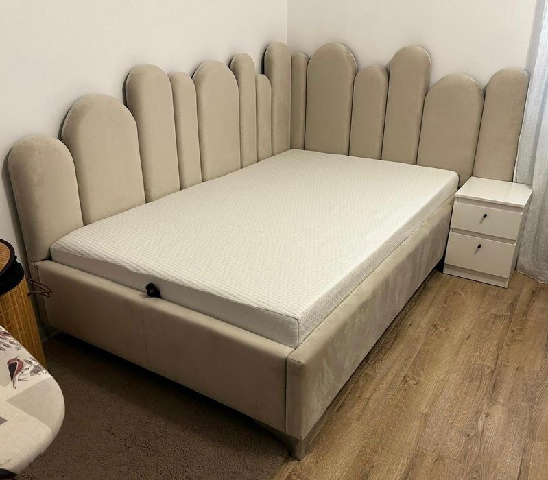 Paturi tapițate la comandă – Calitate Premium + Spațiu de depozitare