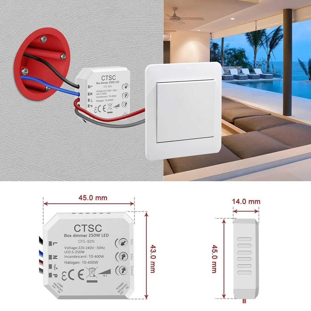 Dimmer CTSC Trailing Edge - Dimmer LED 220V