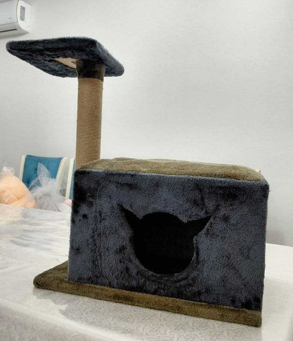 Когтеточка-домик для кошки (3в1)