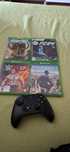 Xbox one 1 tb cu un controler+4 jocuri si cu un acumulator