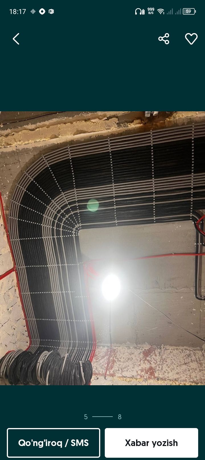 Elektirik hizmati Toshket boylab hizmat korastish