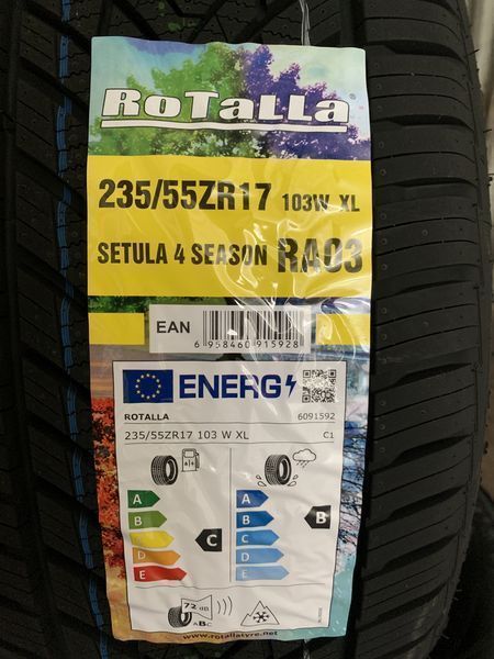 Нови всесезонни гуми ROTALLA SETULA 4 SEASON 235/55R17 103W XL НОВ DOT