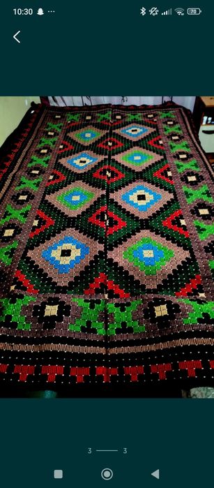 COVOR/LIPIDEU țărănesc tradițional,țesut la mâna.Nou.