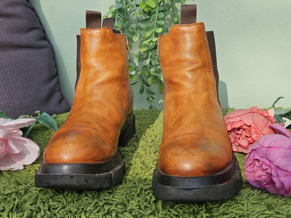 Bugatti ботуши от кожа N41