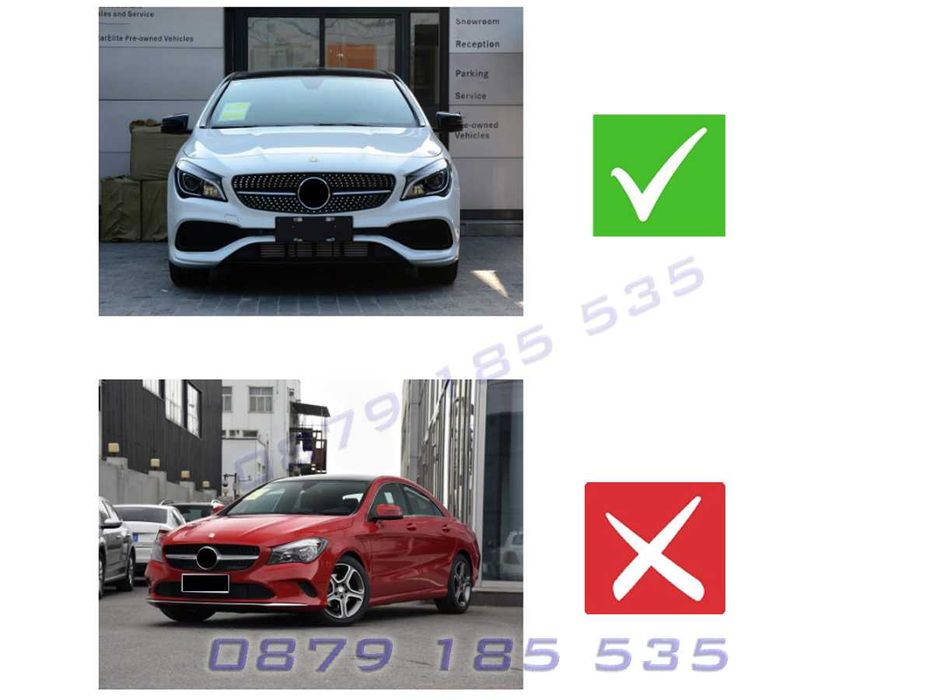 Тунинг сплитер предна броня Mercedes AMG CLA W117 спойлер добавки