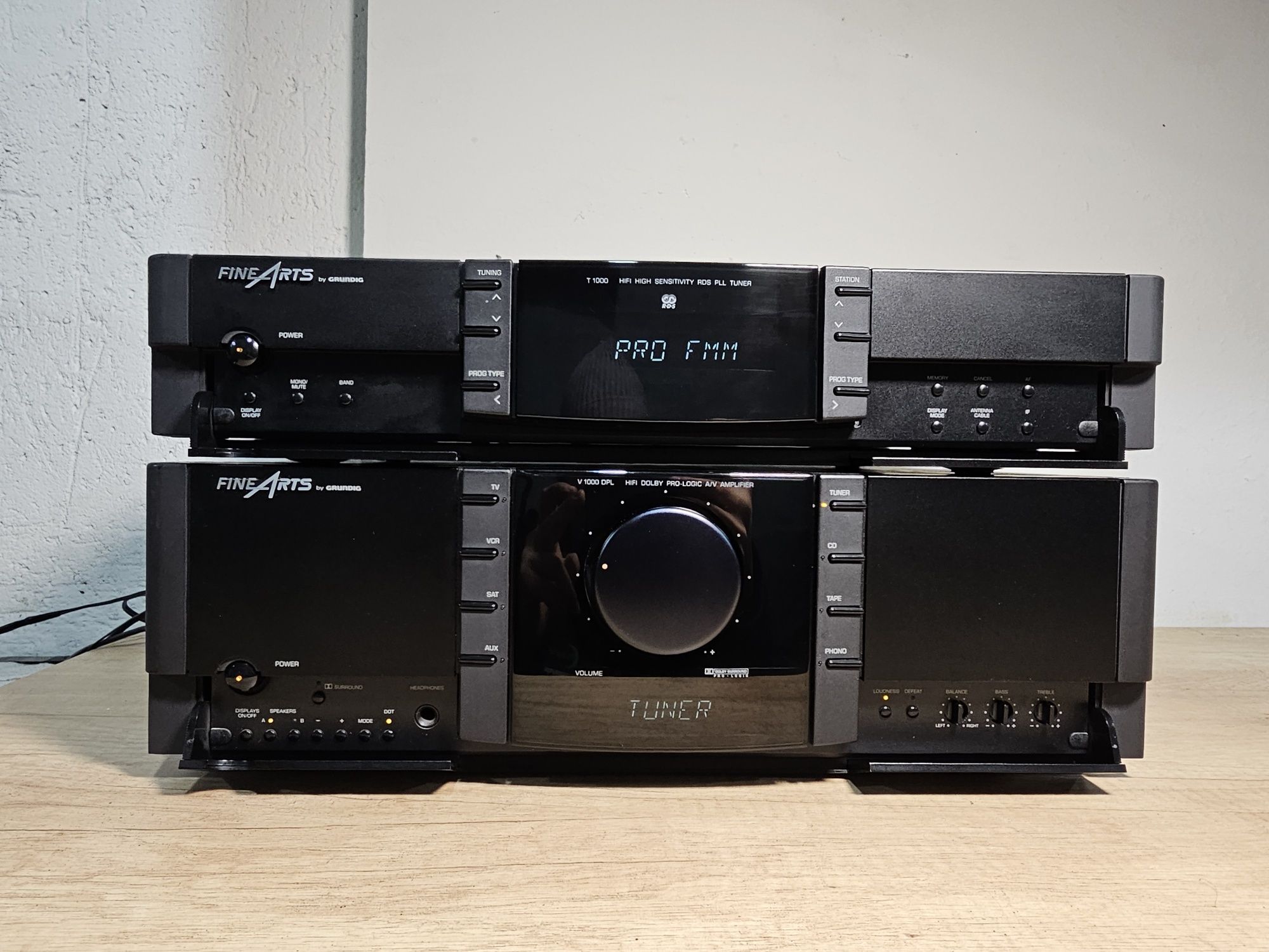 sistem audio FINEARTS, amplificator V-1000, tuner T-1000,surround,hifi