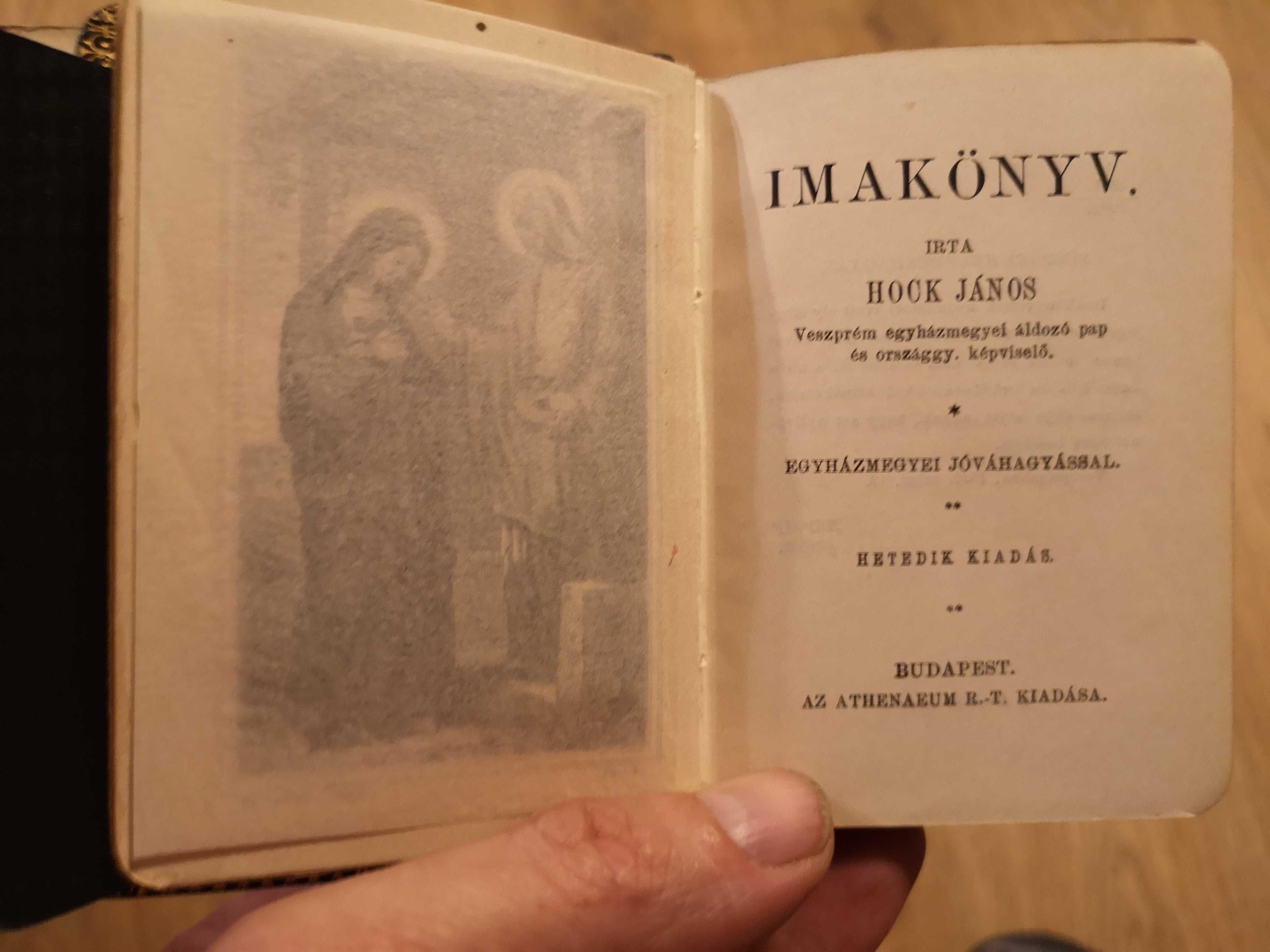 Carte  veche de rugăciuni în limba maghiara IMAKONIYV ediție 1892