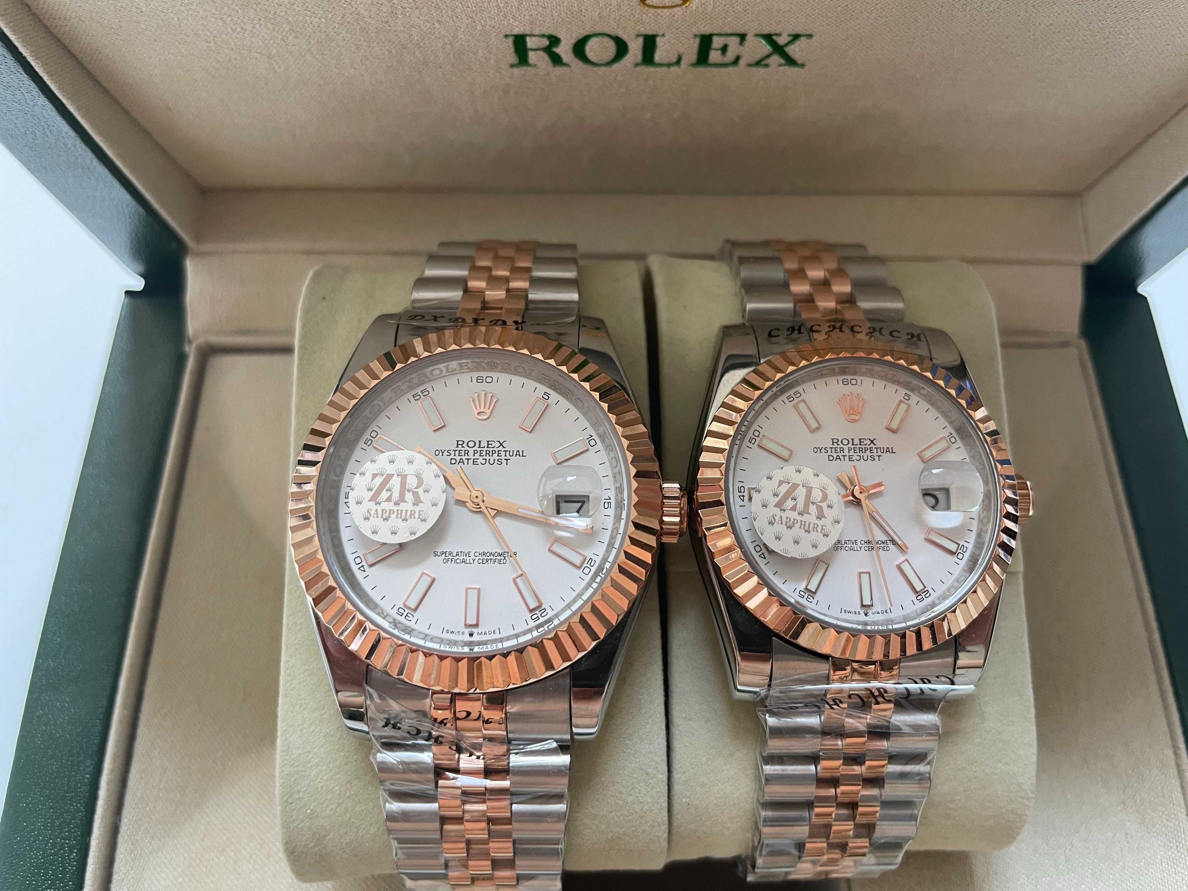 Rolex Datejust Two Tone White Diamond Dial Jubilee Bracelet 37 & 41mm