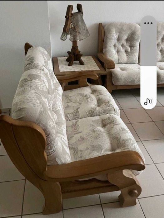 Луксозен комплект орехови дивани