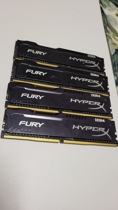 Kit Ram DDR4 4x4GB HyperX Fury Black 2666Mhz
