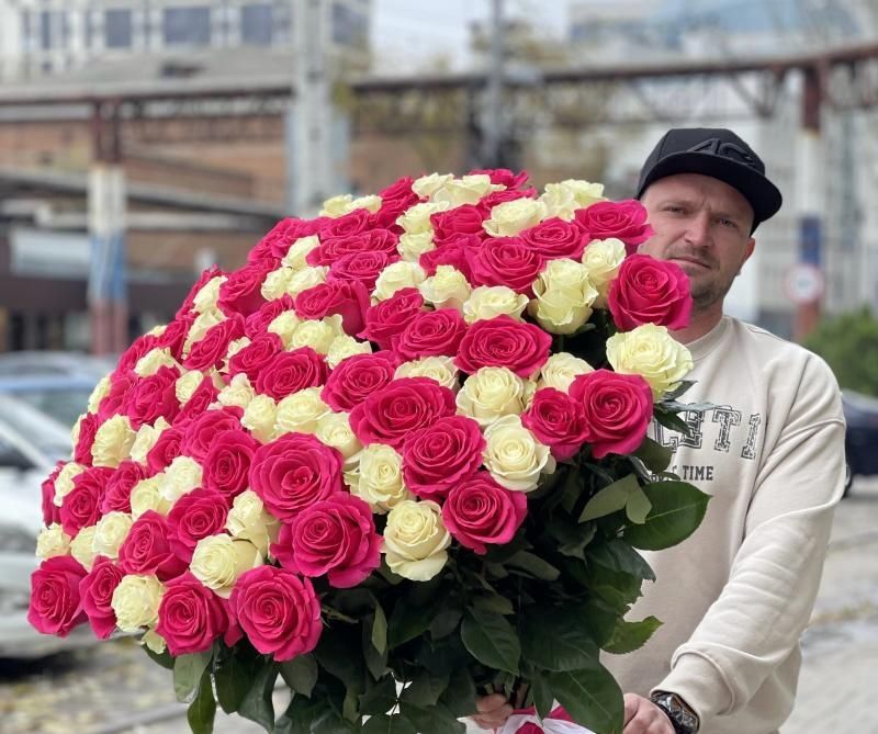 101 Голландия роза, доставка