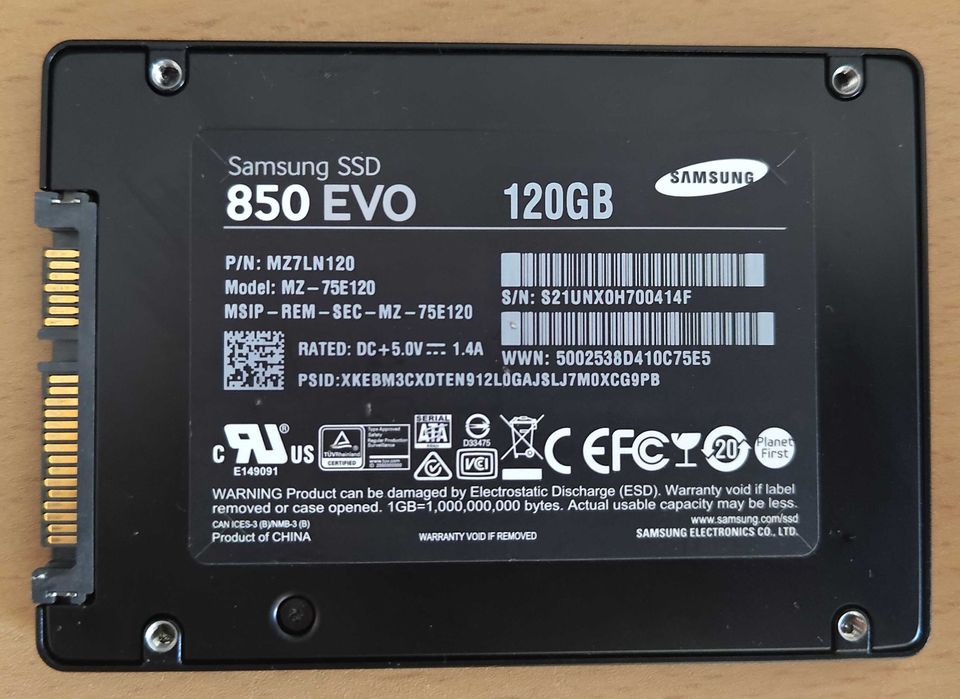 Vand SSD Samsung 850 EVO 120GB SATA 2.5"