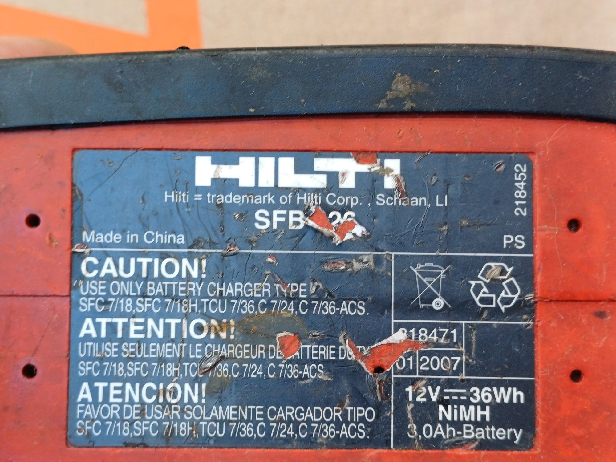 Baterie Hilti 12v cu celule noi li ion si placa BMS