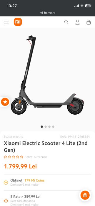 Trotineta electrica Xiaomi Electric Scooter 4 Lite (2and Gen) - NOUA