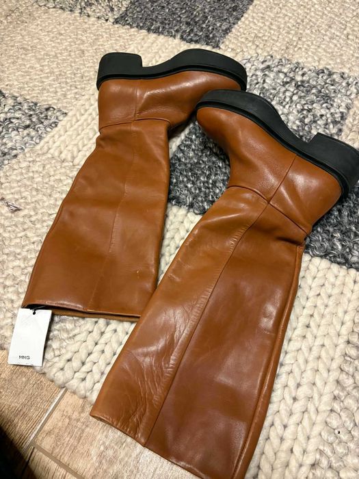 Ботуши естествена кожа. Нови!