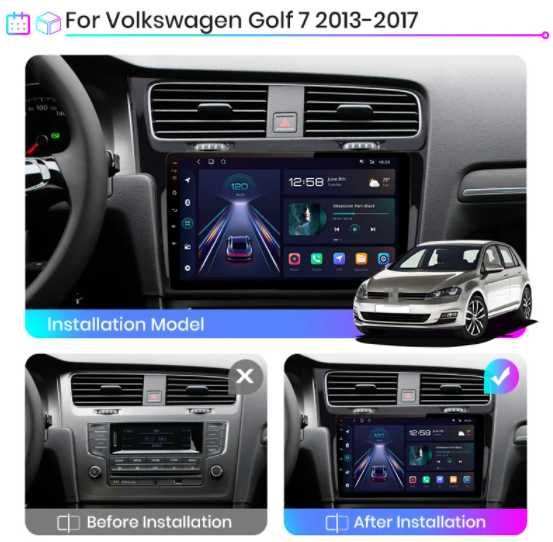 Navigatie android 12 dedicata VW Golf 7