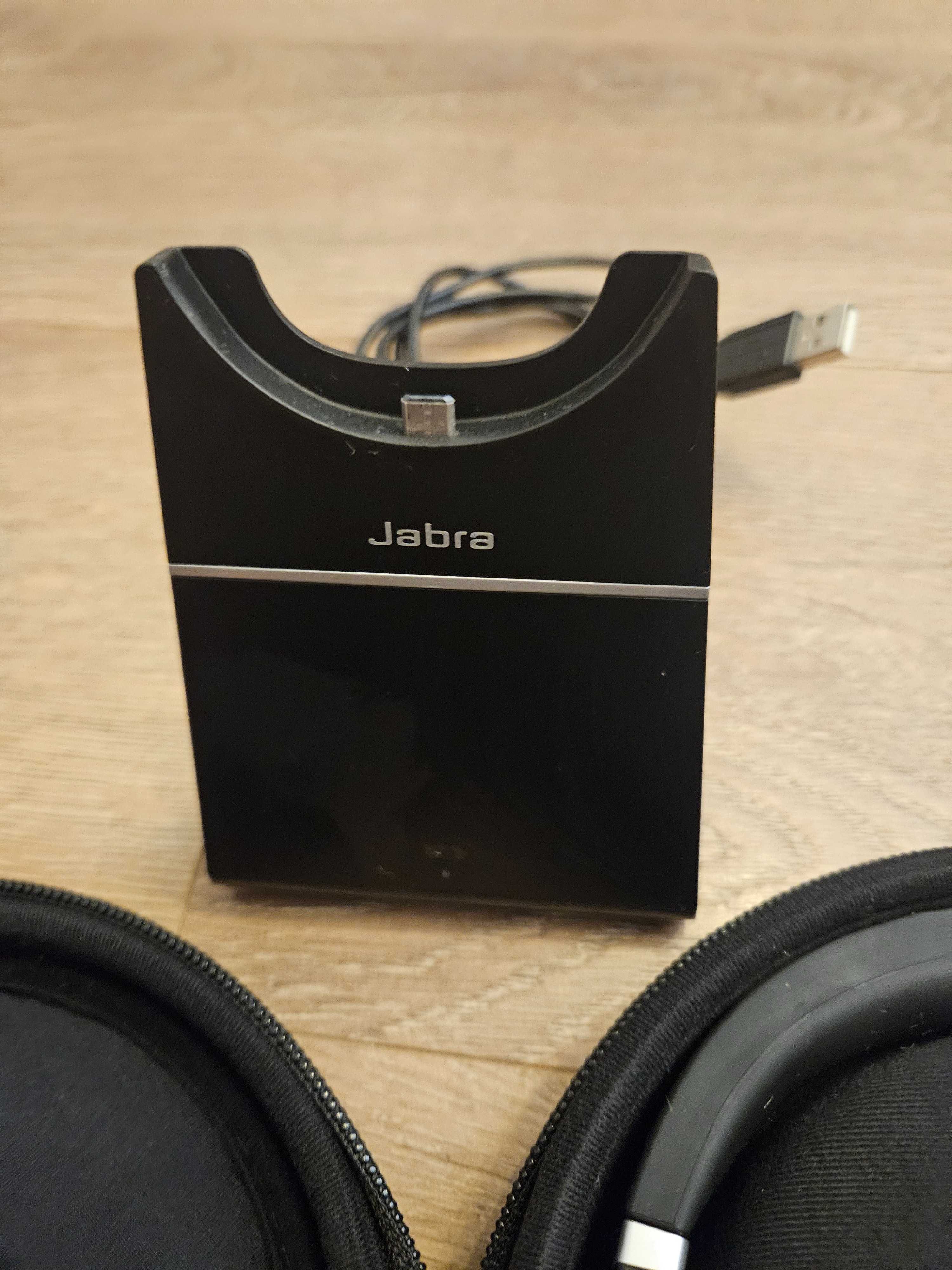 Casti wireless Jabra Evolve 75 MS Duo cu stand si geanta