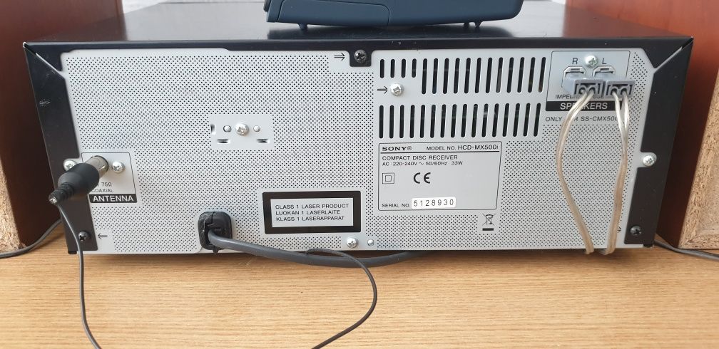Mini sistem Sony HCD-MX500i, boxe SS-CSPZ50